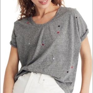 Madewell U-Neck Embroidered Tee